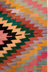 Vintage Anatolian Kilim  132x243 cm .
